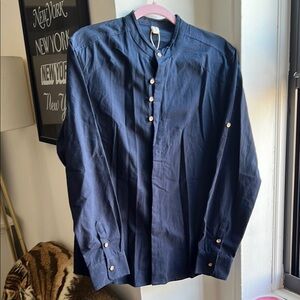 ***NWOT*** Caominmayi Men's Blue Shirt‎